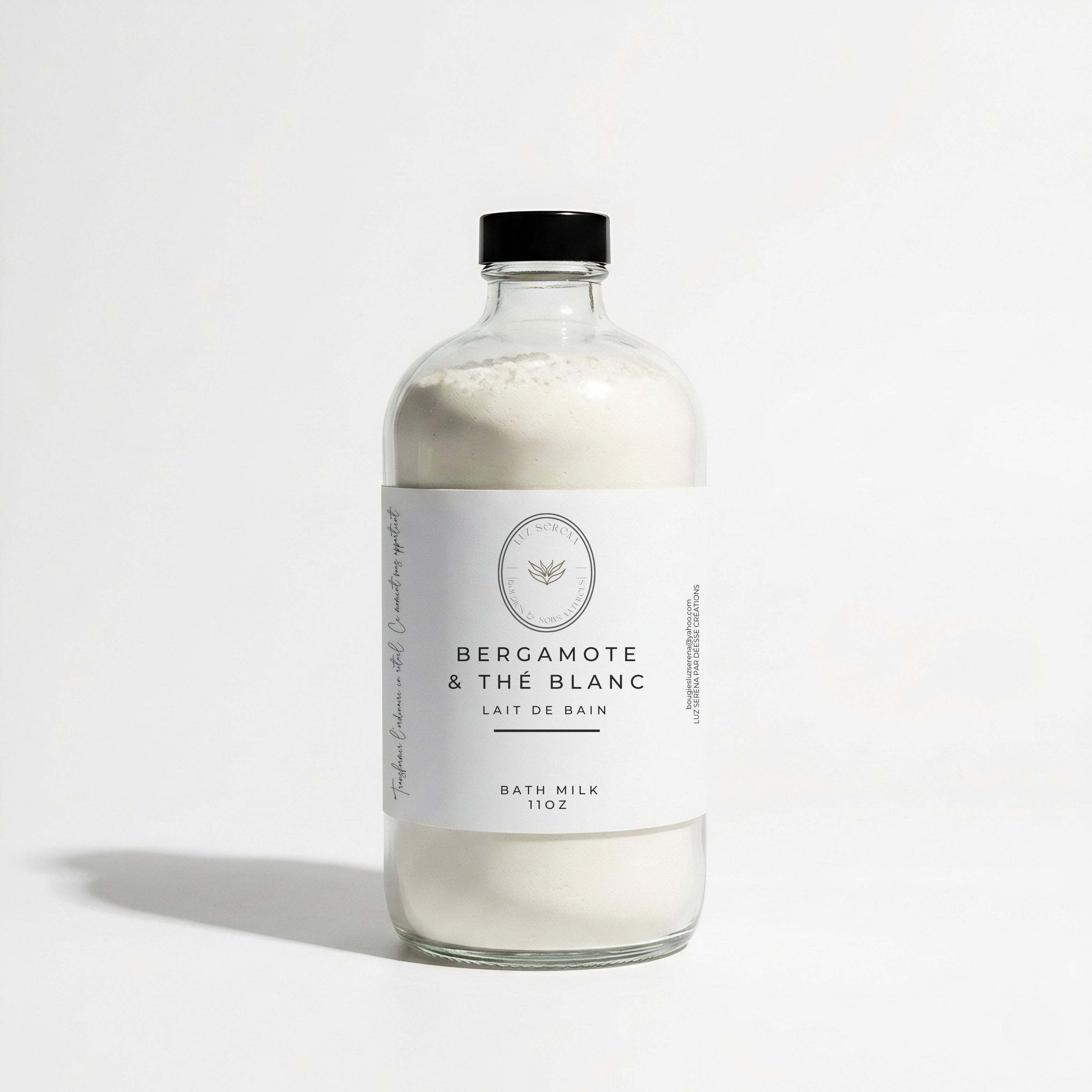 LAIT DE BAIN: BERGAMOTE & THÉ BLANC - Déesse Créations Artisanales