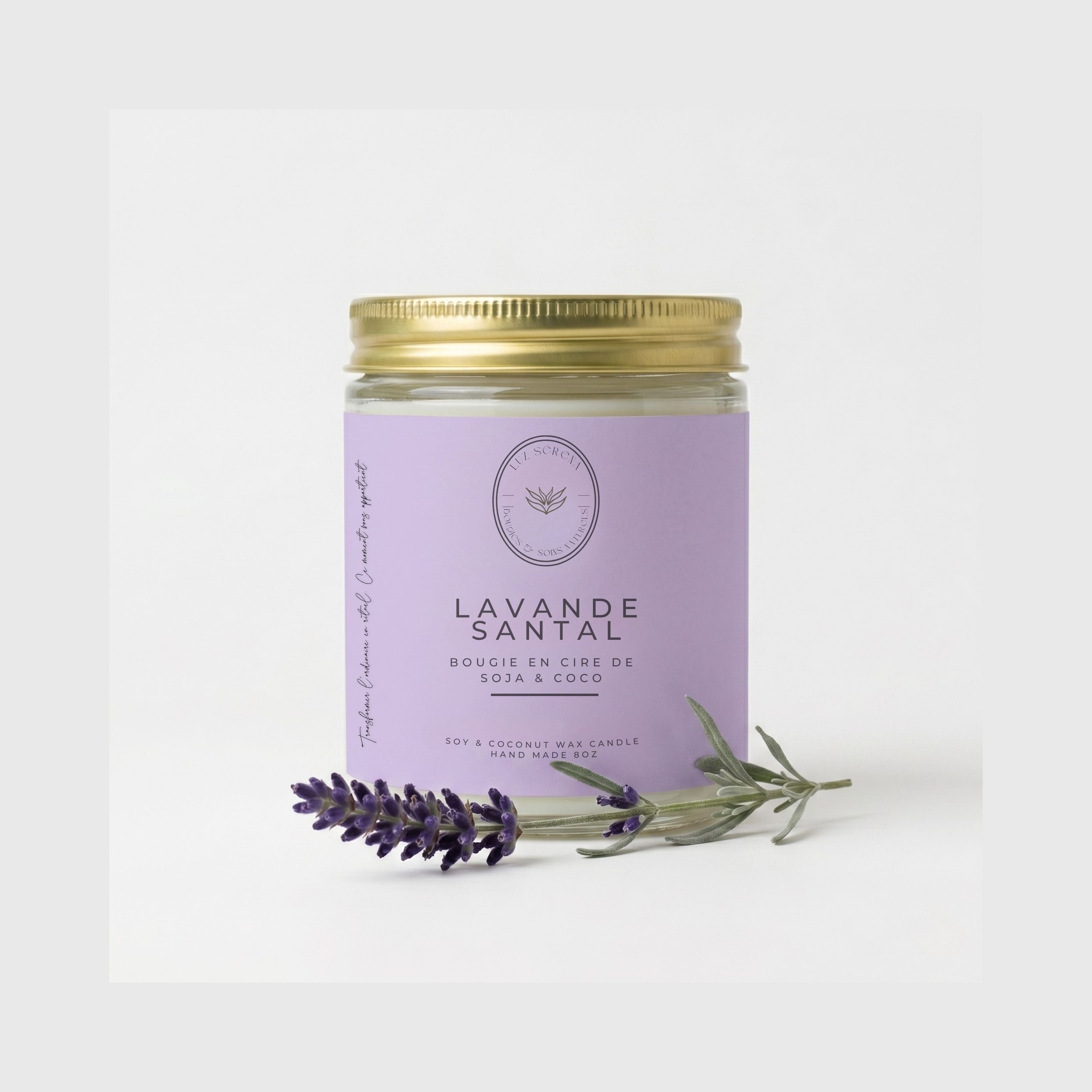 BOUGIE LAVANDE SANTAL