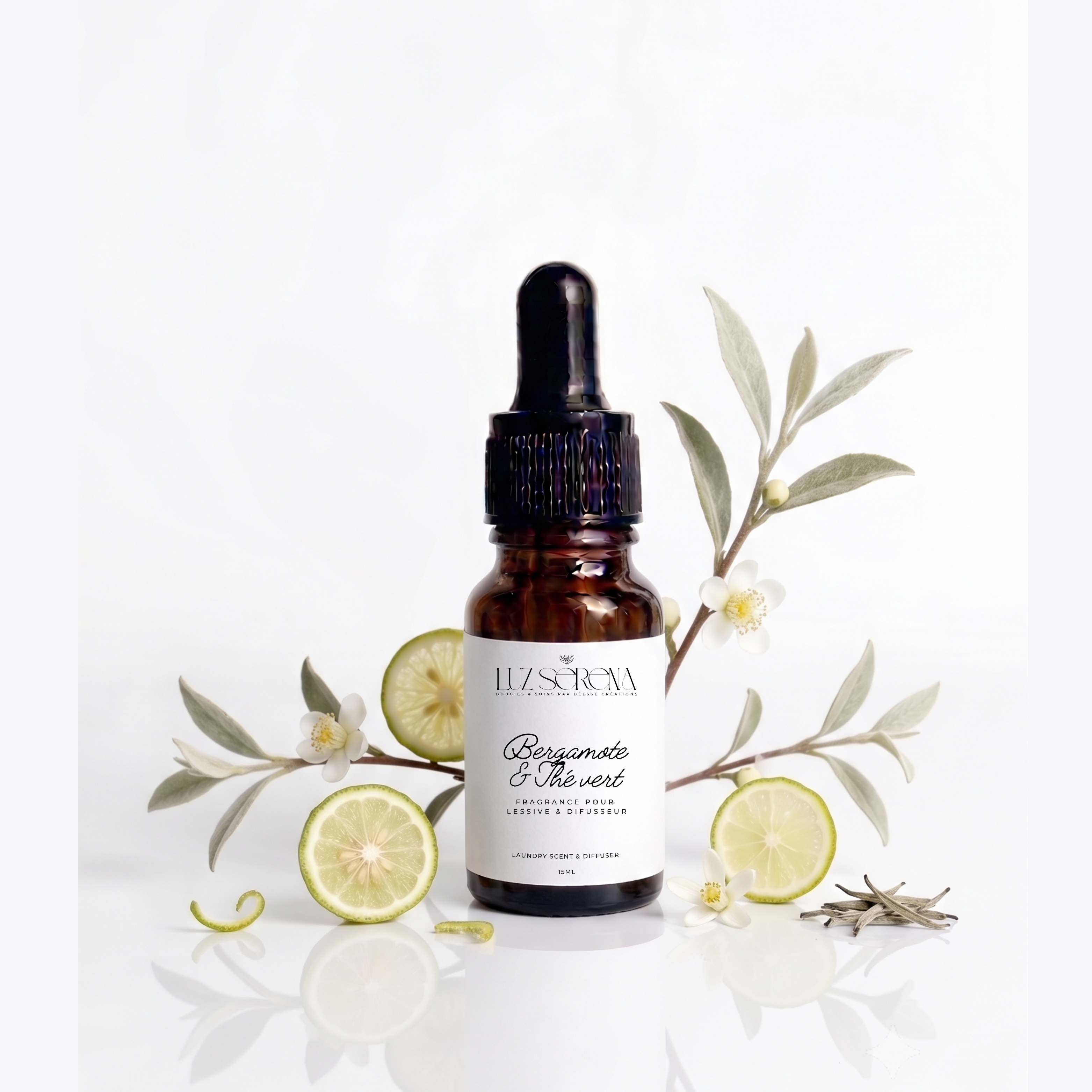 HUILE PARFUMÉE POUR DIFFUSEUR BERGAMOTE & THÉ BLANC
