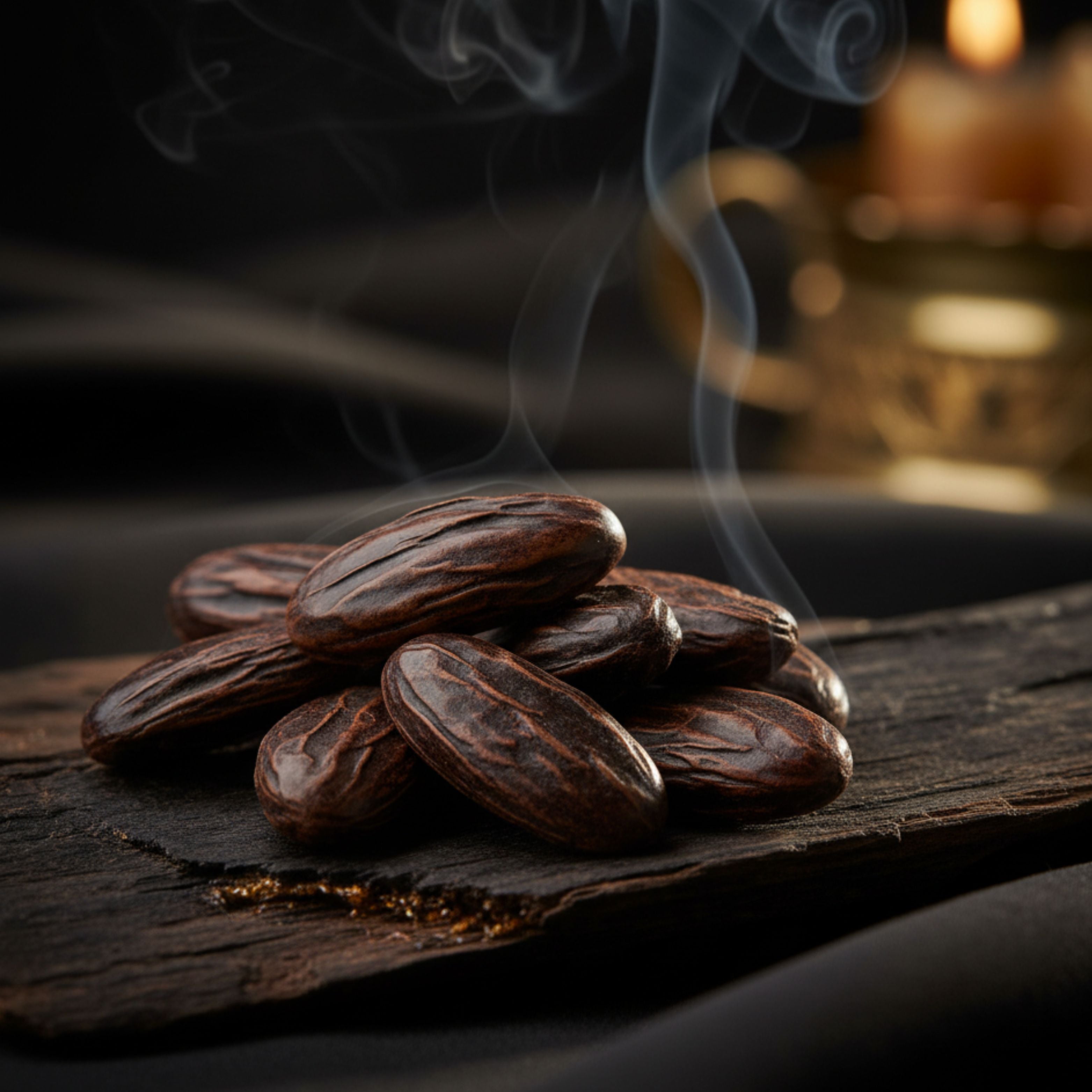 BOUGIE GRAND FORMAT: TONKA & OUD - Déesse Créations Artisanales