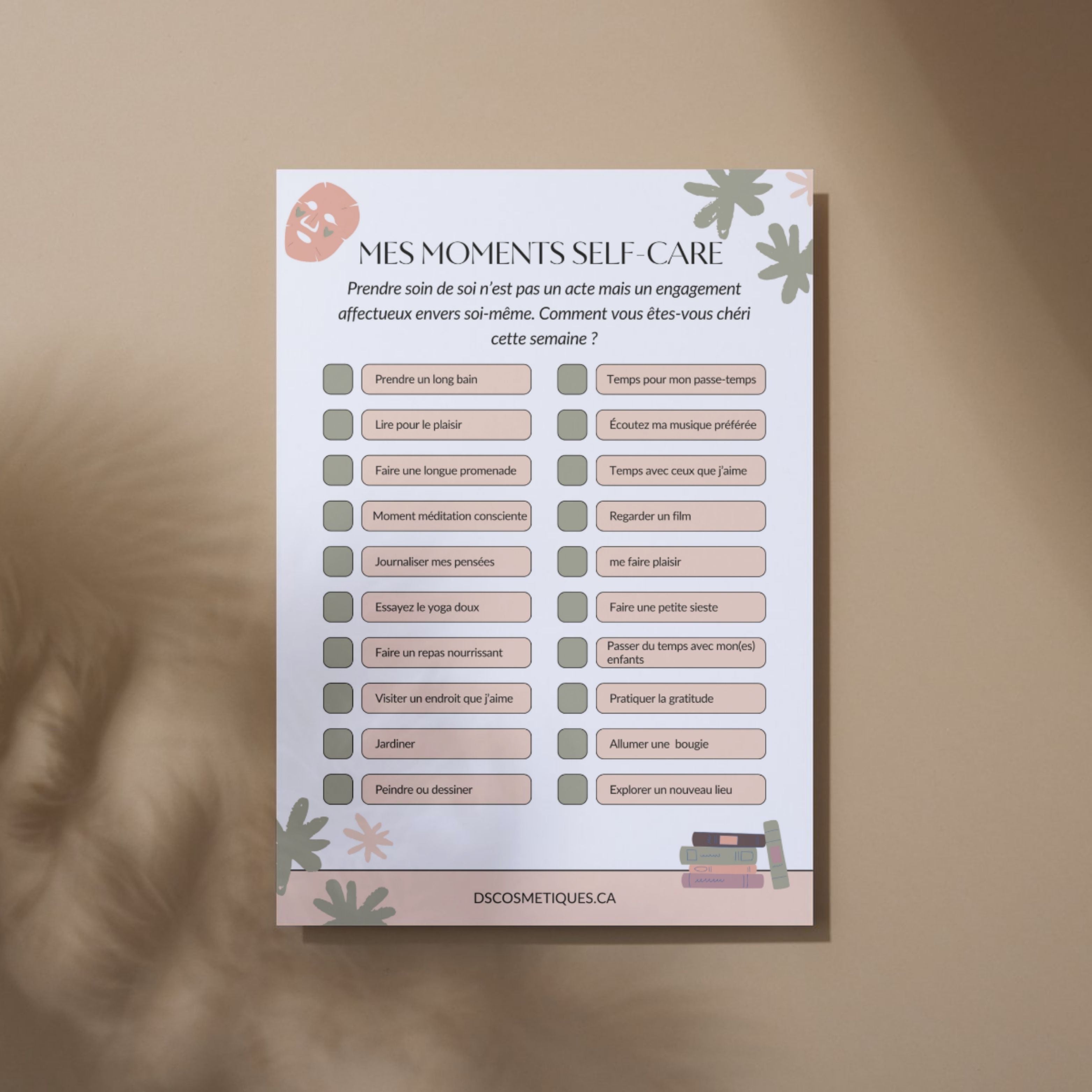 MES MOMENTS SELFCARE GRAND FORMAT - Déesse Créations Artisanales