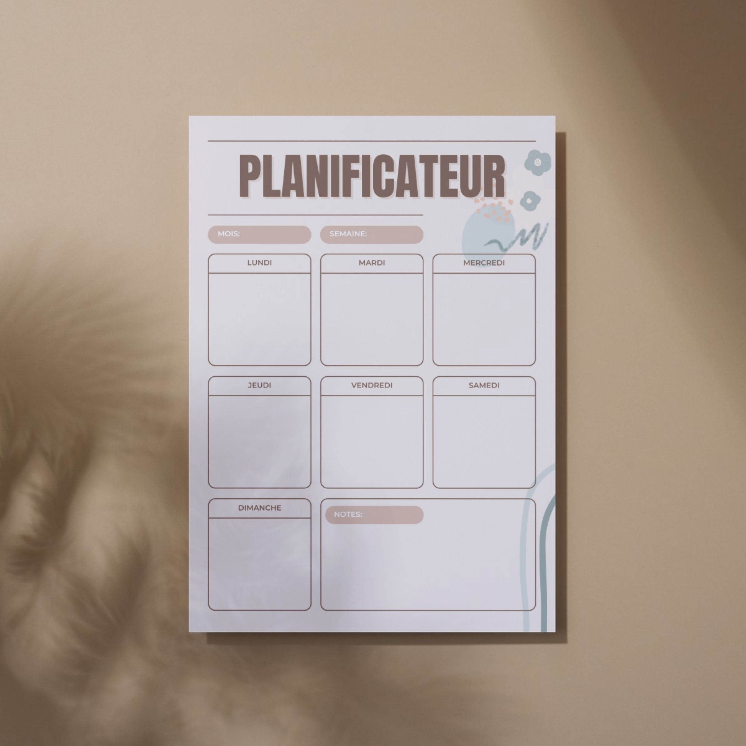 PLANIFICATEUR - Déesse Créations Artisanales