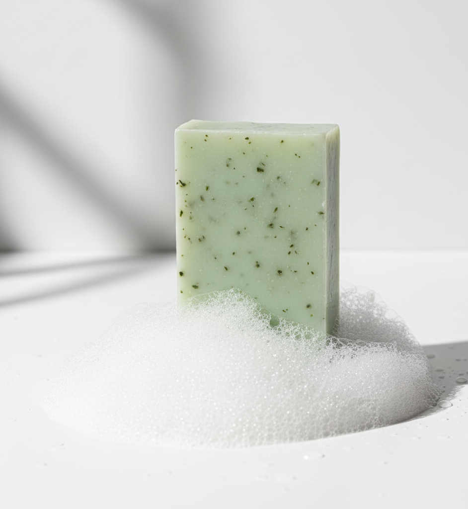 SAVON SOLIDE: LAIT D'ÀNESSE & EUCALYPTUS - Déesse Créations Artisanales